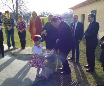 Prevedené práce- oprava schodov do telocvične