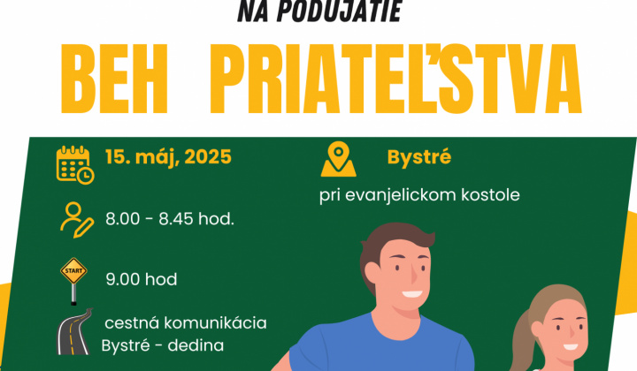 Fotka - Pozvánka na BEH PRIATEĽSTVA