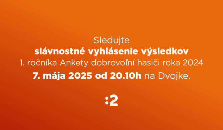 Fotka - Sledujte slávnostné vyhlásenie výsledkov 1. ročníka Ankety dobrovoľní hasiči  roka 2024