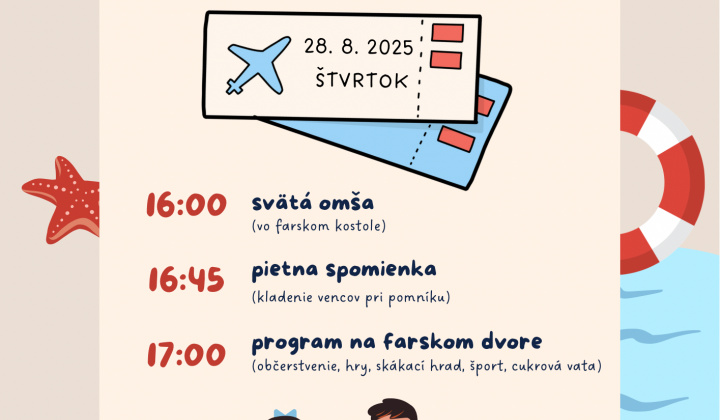 Fotka - Pozvánka na Prázdninovú bodku