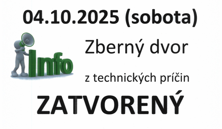 Fotka - Oznam pre občanov!