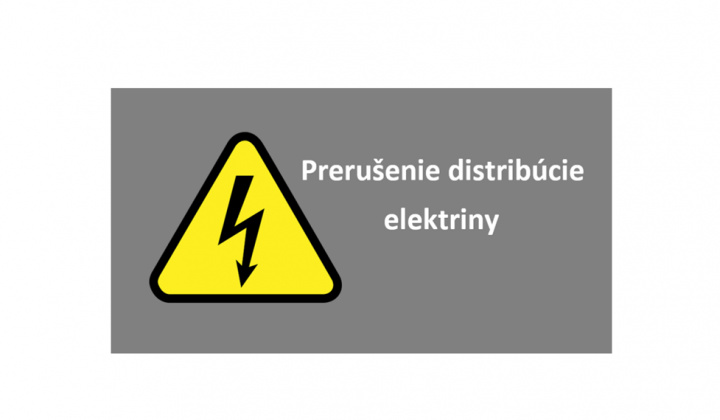 Fotka - Oznámenie o prerušení distribúcie elektriny