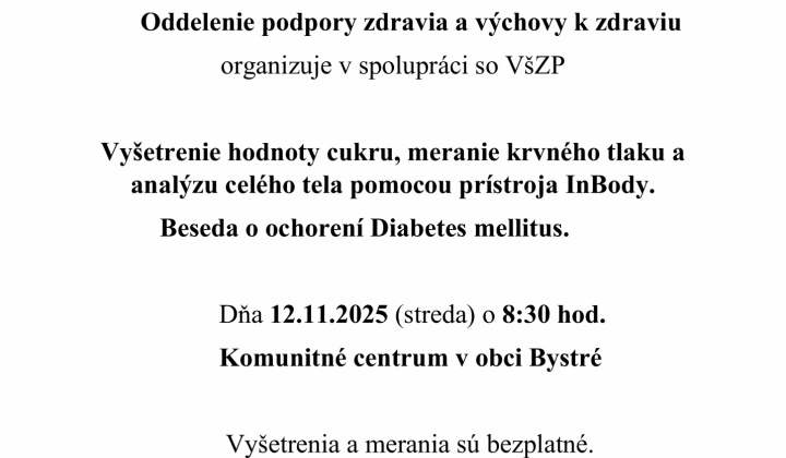 Fotka - Beseda o ochorení Diabetes mellitus