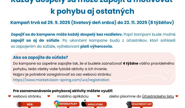 Fotka - Celonárodná kampaň na zvýšenie pohybu dospelých