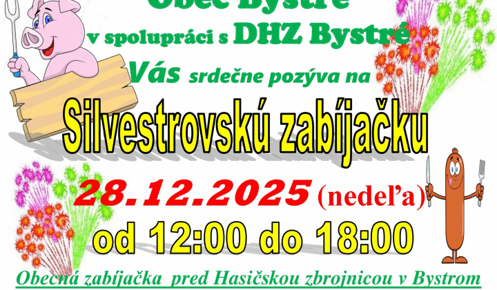 Fotka - Pozvánka na Silvestrovskú zabíjačku 2025
