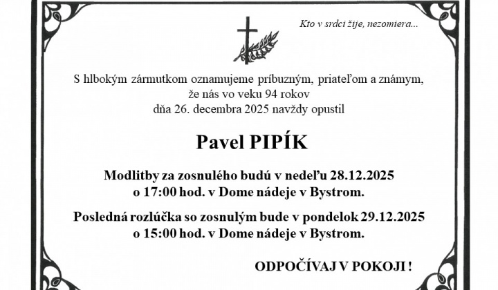 Fotka - Posledná rozlúčka s pánom PIPÍKOM