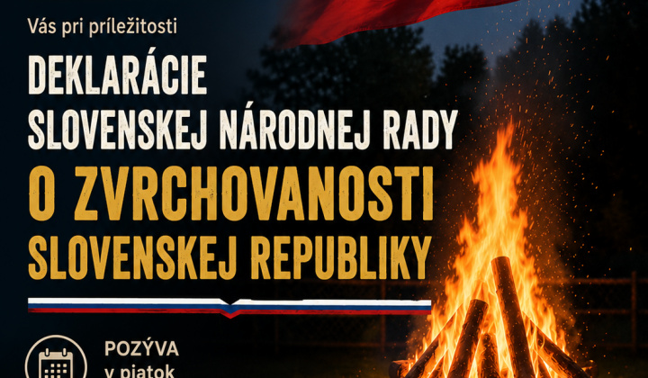 Fotka - Pozvánka pri príležitosti DEKLARÁCIE SLOVENSKEJ NÁRODNEJ RADY O ZVRCHOVANOSTI SLOVENSKEJ REPUBLIKY 