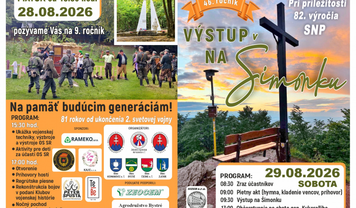 Fotka - Pozvánka na pamäť budúcim generáciám a výstup na Šimonku 2026